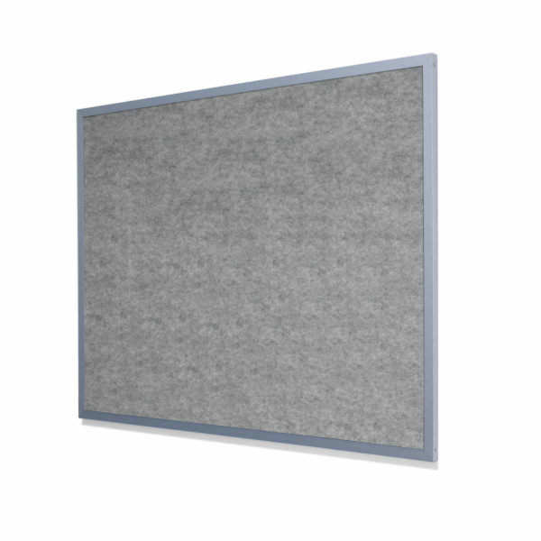 Storm Velour VELCRO® Compatible Cork Board with Heavy Aluminum Frame